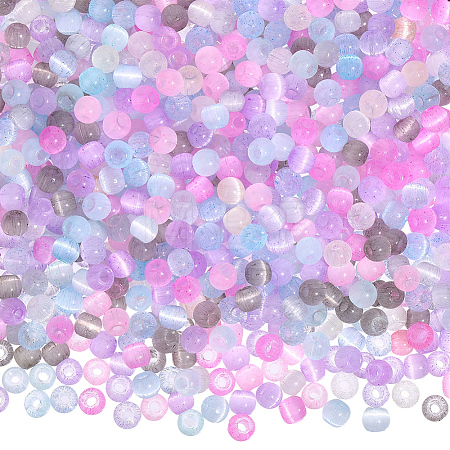 100Pcs Cat Eye Beads GLAA-PA0001-74-1