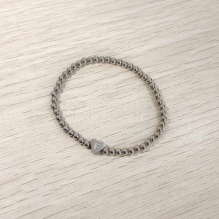 304 Stainless Steel Beads Stretch Bracelets for Women FS-WGC4F34-06-1