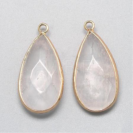 Natural Quartz Crystal Pendants G-S221-13G-1