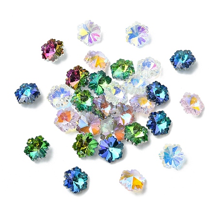 30Pcs Electroplated Glass Charms EGLA-YW0005-23-1