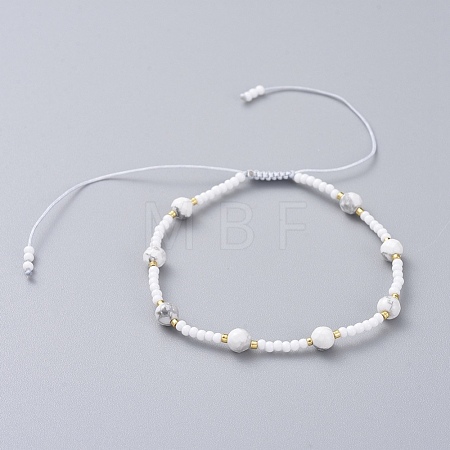 Adjustable Braided Bead Bracelets BJEW-JB04902-03-1