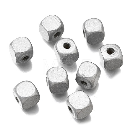 Spray Painted Wooden Beads WOOD-P021-01C-01-1
