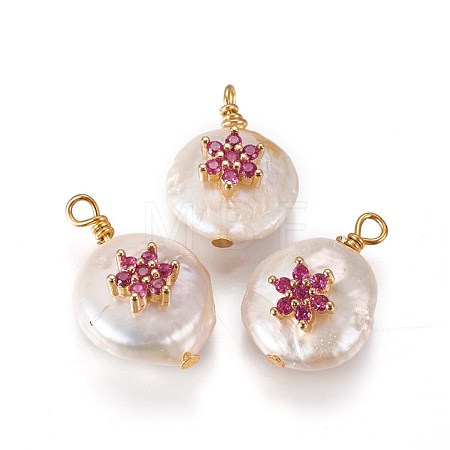 Natural Cultured Freshwater Pearl Pendants PEAR-I005-10A-1