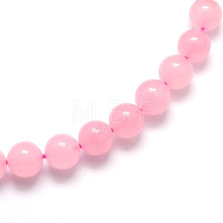 Natural Rose Quartz Round Beads Strands X-G-O047-04-4mm-1