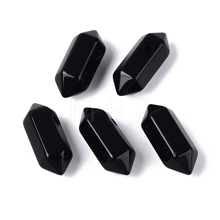 Natural Black Onyx Pendants G-Q601-27A-1