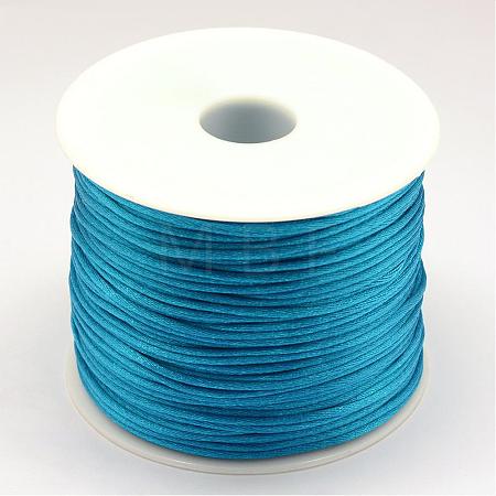 Nylon Satin Rattail Cords NWIR-R025-1.0mm-374-1