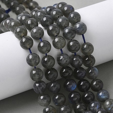Natural Labradorite Beads Strands X-G-U017-8MM-01-1