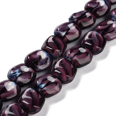 Handmade Milleflori Glass Beads Strands X-LAMP-M018-01A-01-1
