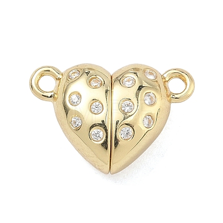 Brass Micro Pave Cubic Zirconia Connector Charms KK-C251-11G-1