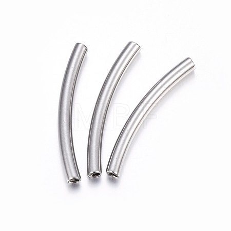Tarnish Resistant 304 Stainless Steel Tube Beads STAS-F174-17P-C-1