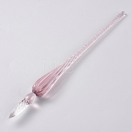 Handmade Glass Dip Pen AJEW-WH0121-43G-1