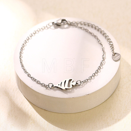 304 Stainless Steel Link Bracelets WG91709-01-1
