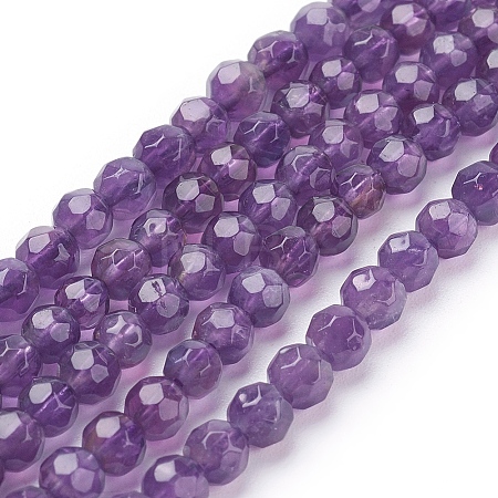 Natural Amethyst Beads Strands G-C073-8mm-3-1