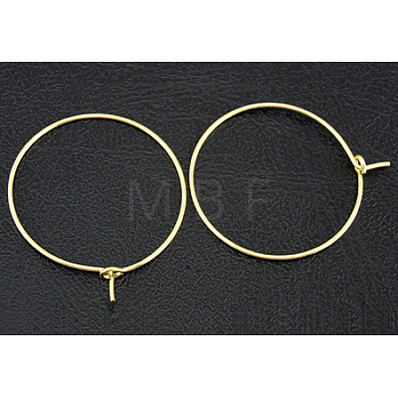 Brass Wine Glass Charm Rings Hoop Earrings X-EC067-3NFG-1