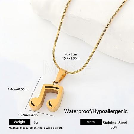 304 Stainless Steel Pendant Necklaces WL9632-1-1