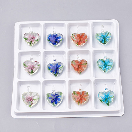 Luminous Handmade Lampwork Pendants LAMP-S189-02-B-1