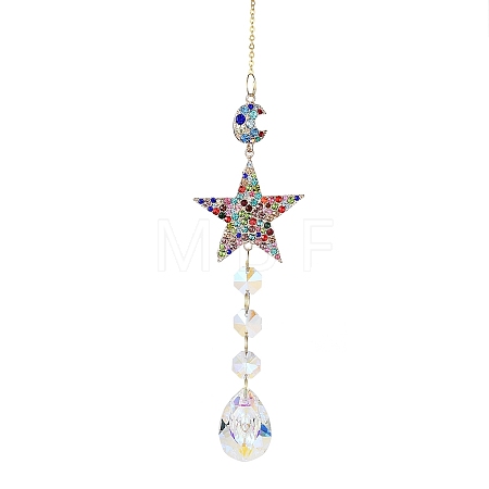 Alloy Rhinestone Hanging Ornaments LS-HJEW-E012-02G-02-1