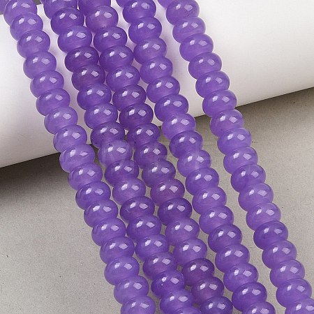 Natural Deyd White Jade Beads Strands GG-CBAD029-B04-5x8mm-1