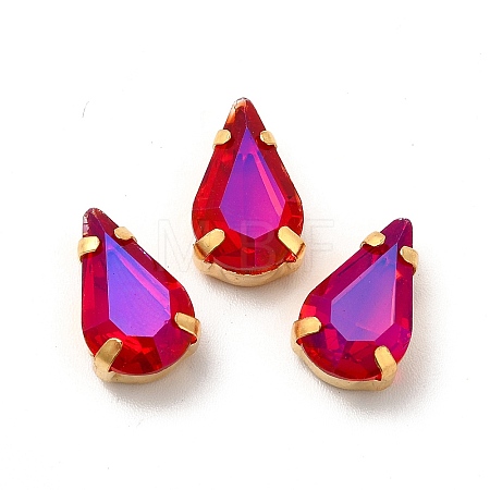 Moonlight Effect Teardrop Sew on Rhinestone GLAA-P055-02A-G06-1