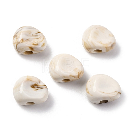 Two Tone Opaque Acrylic Beads MACR-Z002-01B-1