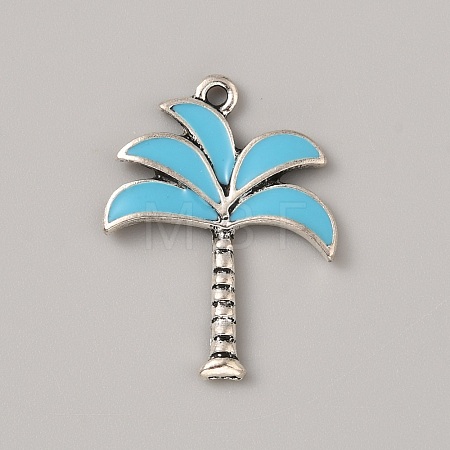 Ocean Theme Alloy Enamel Pendants ENAM-CJC0022-14D-AS-1