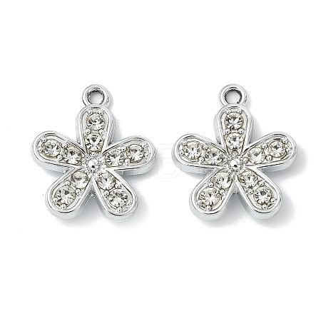 Alloy Crystal Rhinestone Pendants ALRI-T012-04D-P-1