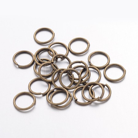 Brass Open Jump Rings JRC10MM-AB-1