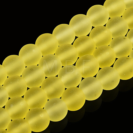 Transparent Glass Beads Strands X-GLAA-T032-T6mm-MD12-1
