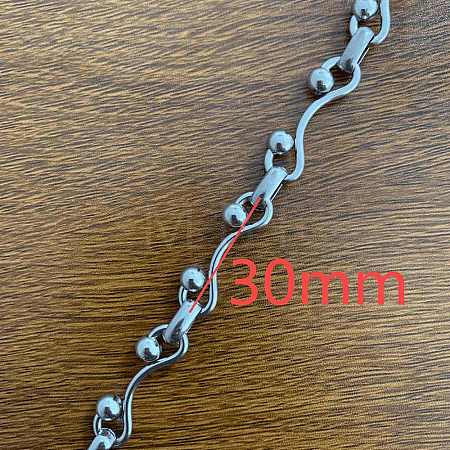 304 Stainless Steel Link Chains CHS-H025-23P-1