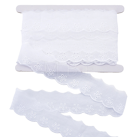15 Yards Flat Hollow Cotton Lace Trim OCOR-GF0006-08-1