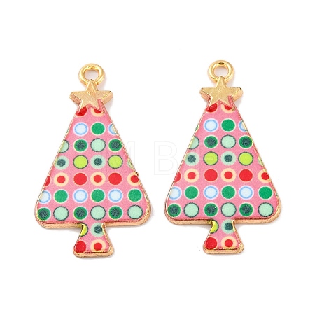 Christmas Theme Rack Plating Alloy Pendants FIND-M020-02E-G-1