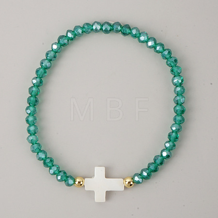 Bohemian Glass Beads Stretch Bracelets KO2121-9-1