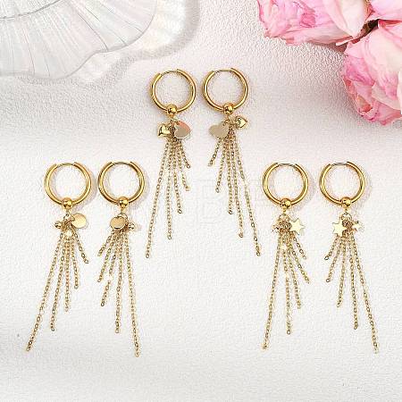 3 Pairs 3 Styles 304 Stainless Steel Hoop Earring for Women EJEW-JE07102-1