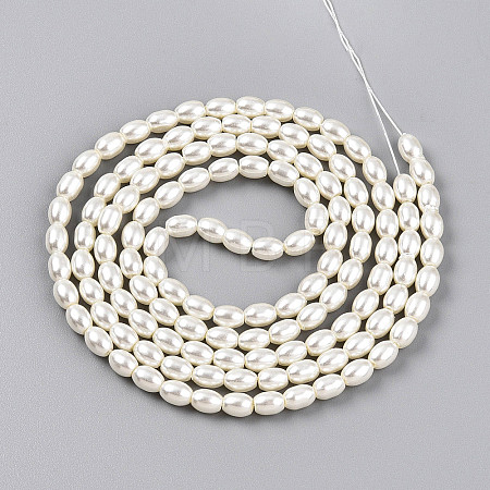 Baking Paint Pearlized Glass Pearl Bead Strands HY-T002-01C-02-1