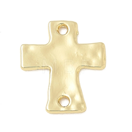 Alloy Textured Religion Cross Links Connector Charms FIND-Z127-01G-01-1
