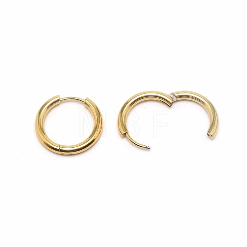 304 Stainless Steel Huggie Hoop Earrings EJEW-TAC0011-07-1
