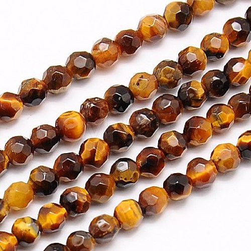 Natural Tiger Eye Beads Strands G-G545-13-1