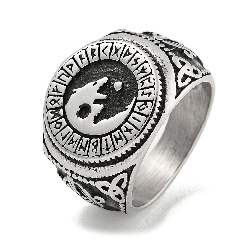 304 Stainless Steel Ring RJEW-B055-04AS-10-1