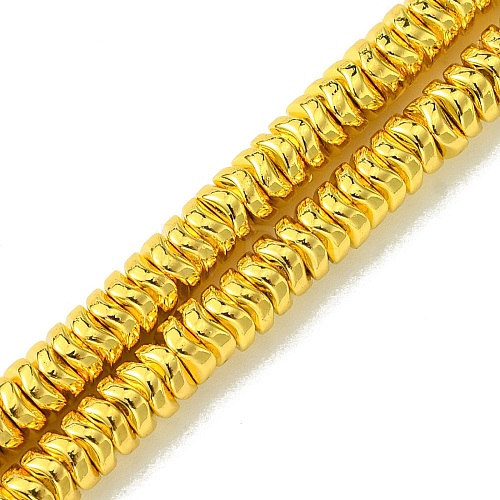 Electroplated Synthetic Non-Magnetic Hematite Beads Strands G-H020-F01-02-1