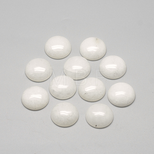 Natural White Jade Cabochons X-G-R416-10mm-11-1