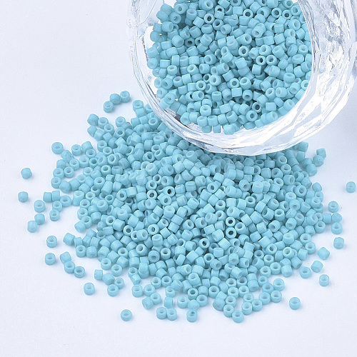 Baking Paint Cylinder Seed Beads SEED-Q036-02A-D06-1