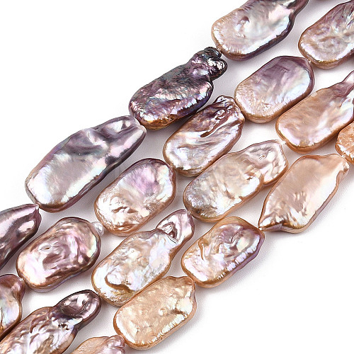 Natural Keshi Pearl Beads Strands PEAR-S020-D04-1-1