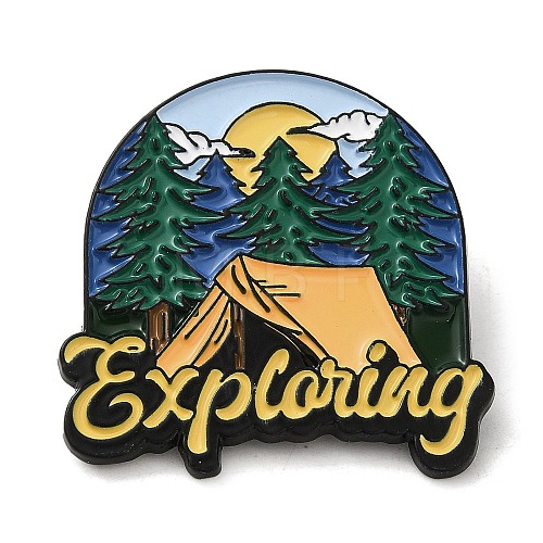 Outdoor Camping Theme Enamel Pins JEWB-F030-01-1