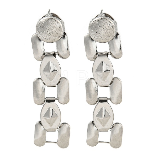 Non-Tarnish 304 Stainless Steel Stud Earrings EJEW-S229-11P-1