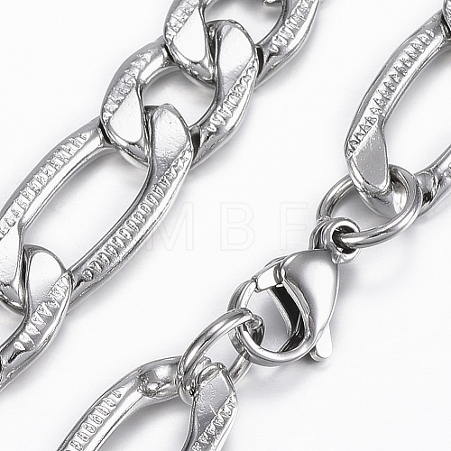 Trendy Men's Figaro Chain Necklaces NJEW-L450-06B-1
