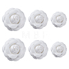 6Pcs 3 Size Camellia Shaped Velet Lapel Pins JEWB-FH0001-34-1