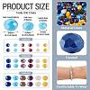 120G 3 Styles Glass Beads Strands EGLA-TA0013-72-4