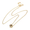 Brass Pave Cubic Zirconia Birth Stone Constellation Pendant Cable Chain Necklaces LS-NJEW-D334-01G-02-4