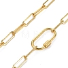 Brass Paperclip Chain Necklaces NJEW-JN02902-2