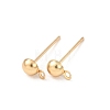 Brass Stud Earring Findings LS-KK-G604-01G-01-1